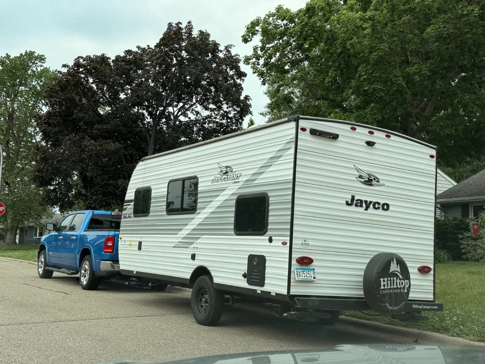Car with Trailer-RV · Minneapolis · Laura Lee Pfandler