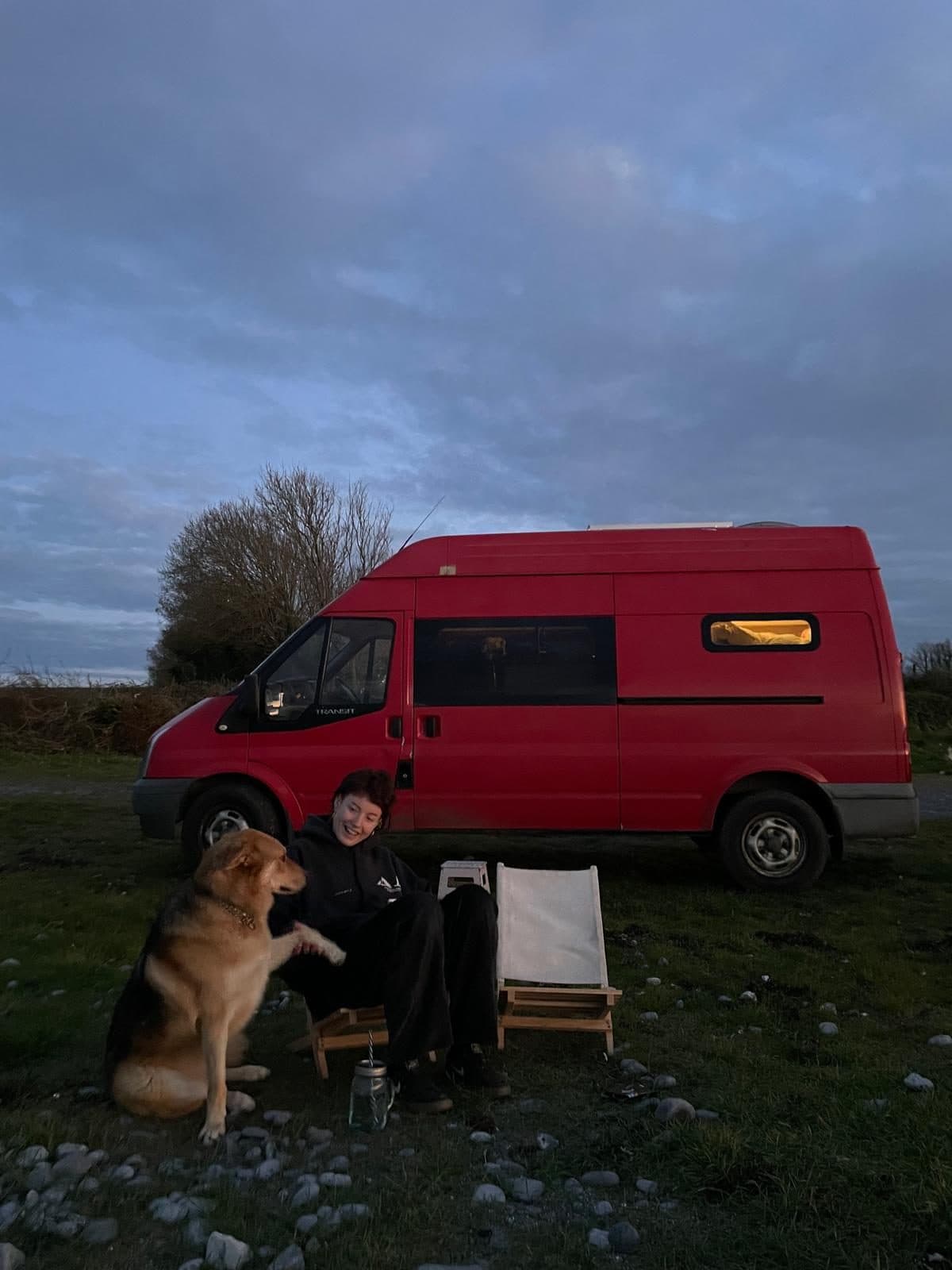 Self-converted Ford Transit in Europe