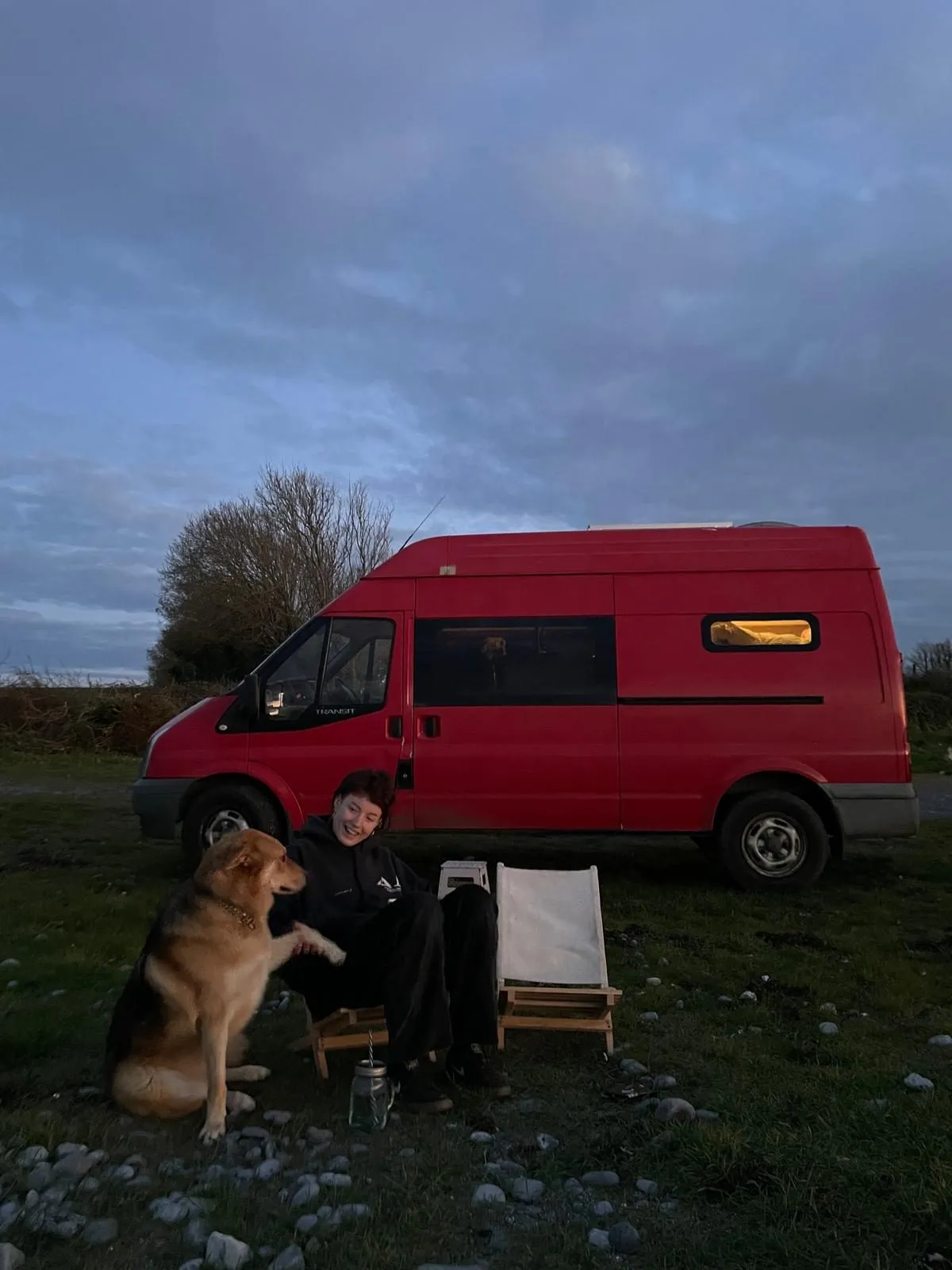 Self-converted Ford Transit in Europe